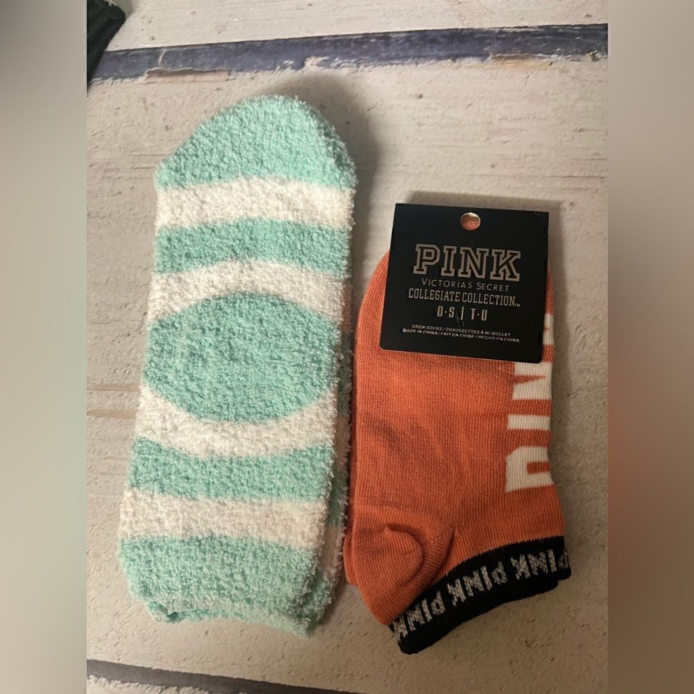 Pink Victoria’s Secret socks